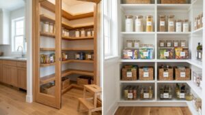 15 pantry organization ideas using clear containers and smart storage solutions.