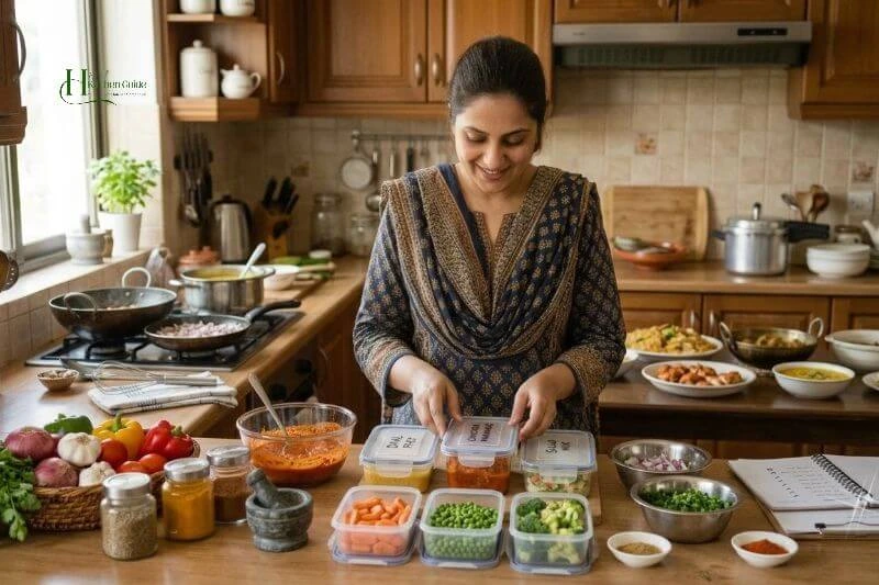 Make-ahead food preparation for a family gathering