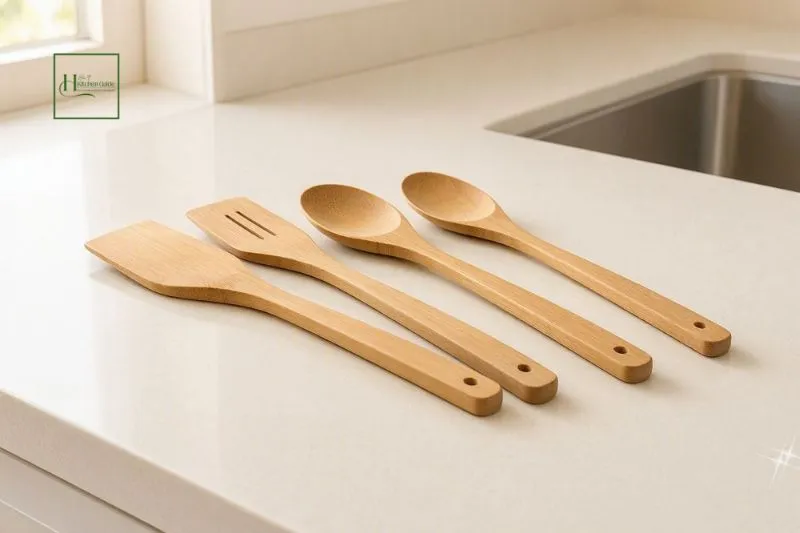 Bamboo kitchen utensils for everyday cooking