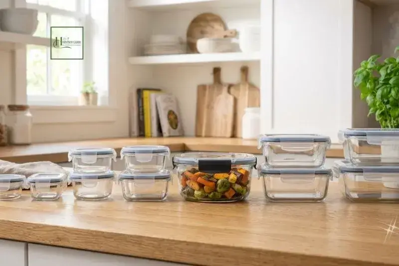 Small medium and large food storage containers